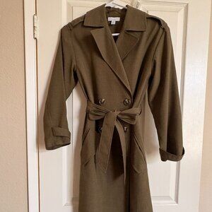 olive trench coat